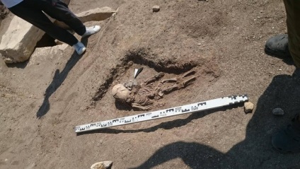 A Krím-félszigeten Az ásatás során a régészek talált „idegen”