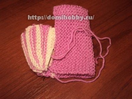 Kötés bootees zefirki (pár szorító öltés) Kötés bootees zefirki