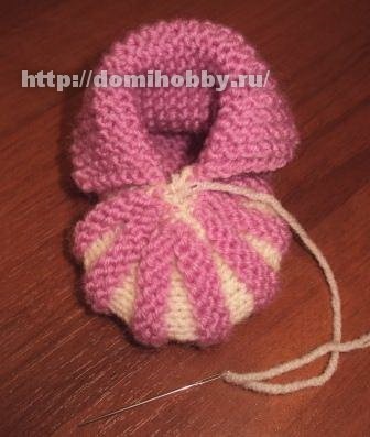 Kötés bootees zefirki (bootees) Kötés bootees zefirki