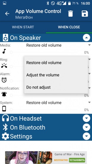 App hangerőszabályzó beállítása egyéni hangjelzés android