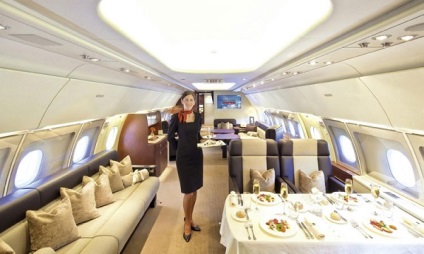 repülőgép Luxus és kényelmes