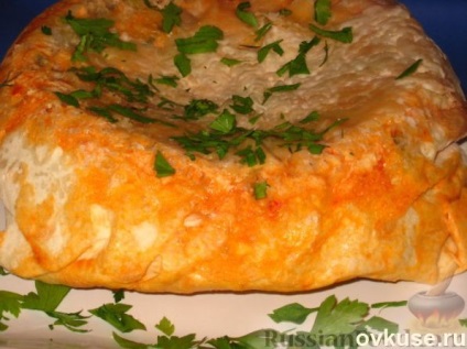 Gyors pite pita burgonyával és sajttal - egyszerű receptet (pite) Gyors pite pita burgonyával és sajttal - egyszerű receptek