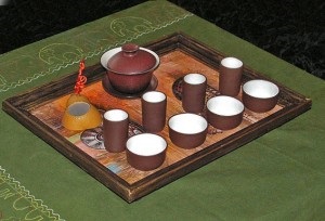 Tea asztal kezével (a tálca teaszertartás), édes otthon - Kézzel készített kézműves ötletek