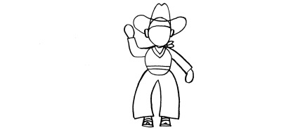 Rajzoljunk egy cowboy - mesterkurzusok - gyermekek rajzai a (cowboy) Rajzoljunk egy cowboy - mesterkurzusok - gyermekek rajzai a