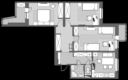 Design egy lakást a panel házban, sült