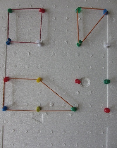 A geometriája iskola előtti - a gyermek az óvodában