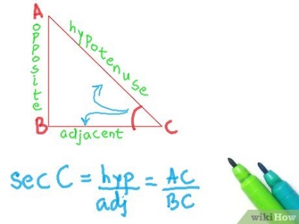 Hogyan kell használni a megfelelő szögben trigonometria