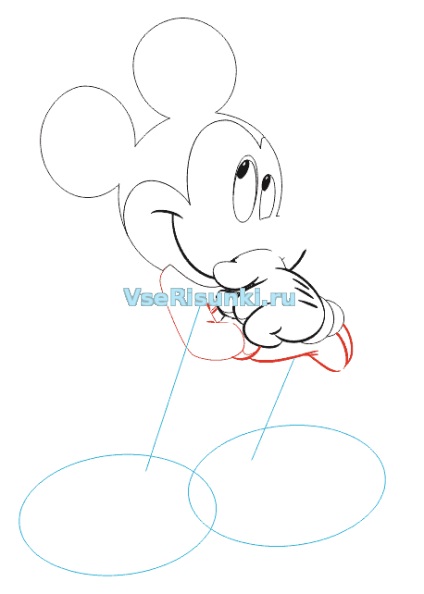 Hogyan kell felhívni Mickey Mouse ceruza szakaszaiban