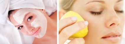 Hogyan fehéríti a bőrt otthon után a pattanások és öregségi foltok citrom, agyag