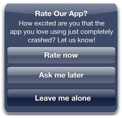 Hogyan kell kérni a felhasználót, hogy az értékelést alkalmazás App Store
