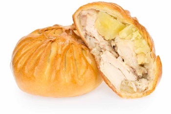 Főzni elesh csirke (kis darabokra vágva) Főzni csirke elesh