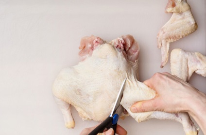 Hogyan lehet csökkenteni a csirke ollóval