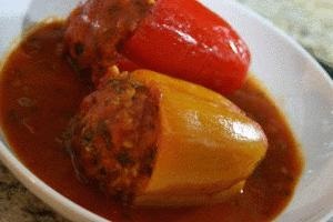 Ahogy főzési paprika töltött megvalósításokban készítmény (főzés) Főzni töltött paprika főzés lehetőségek