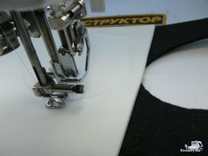 Ahogy hímez és a Chevron csík puffadt (Chevron) Hogyan kell varrni a patch és a Chevron puffadt
