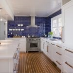 Kitchen egy tengeri stílusban 100 kép belső terek, konyhák aqua