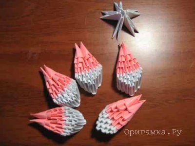 Origami liliom video órák, mesterkurzus, virág szerelvény rendszer