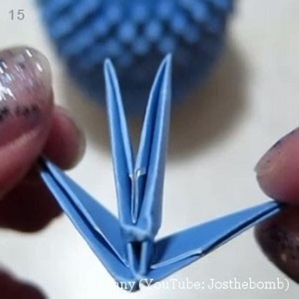 Origami bagoly modul áramkör szerelés és a lépés