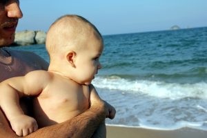 Beach szeretek tanítani a fiát, hogy a nagy víz - az új hős