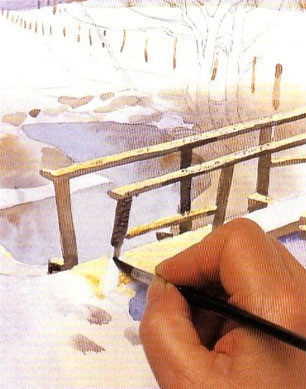 Rajz akvarell télen - lépésről lépésre bemutató, felhívni magukat