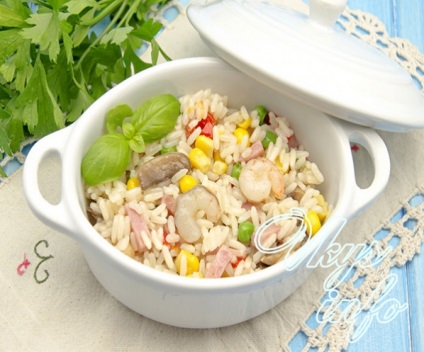 Tengeri rizottó recept fotó (recept) Tengeri rizottó recept egy fotó