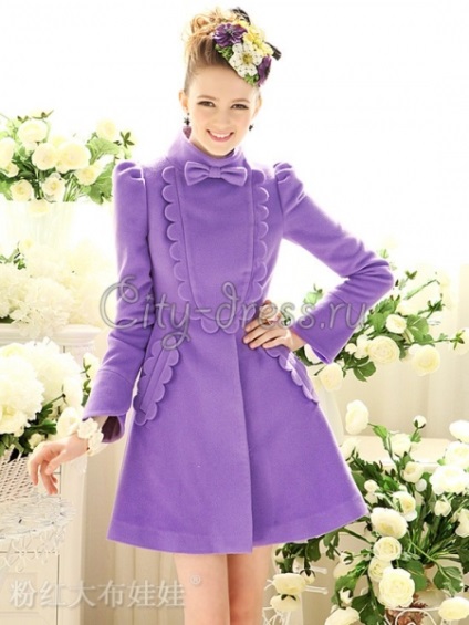 Abból, amit viselni lila kabátot felsőruházati divatvilág 2017-ben