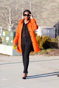 Abból, amit viselni narancssárga kabátot Review (25 fotó), a művészet, hogy egy nő