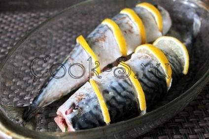 Makréla sült citromos - lépésről lépésre recept fotókkal, halak és tengeri állatok