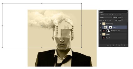 Megteremti a hatása kettős expozíciót Photoshop (expozíció) Megteremtse a hatása kettős expozíciót Photoshop