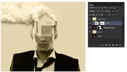 Megteremti a hatása kettős expozíciót Photoshop (dupla) Megteremtse a hatása kettős expozíciót Photoshop