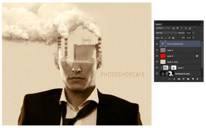 Megteremti a hatása kettős expozíciót Photoshop (hatás) Megteremtse a hatása kettős expozíciót Photoshop