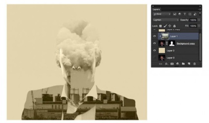 Megteremti a hatása kettős expozíciót Photoshop (hatás) Megteremtse a hatása kettős expozíciót Photoshop
