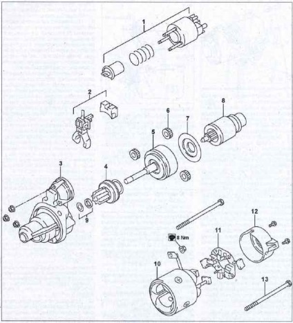 Starter Nissan Primera p11 1995-2000