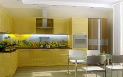 Üvegfal panelek fotó konyha lakberendezési ötletek