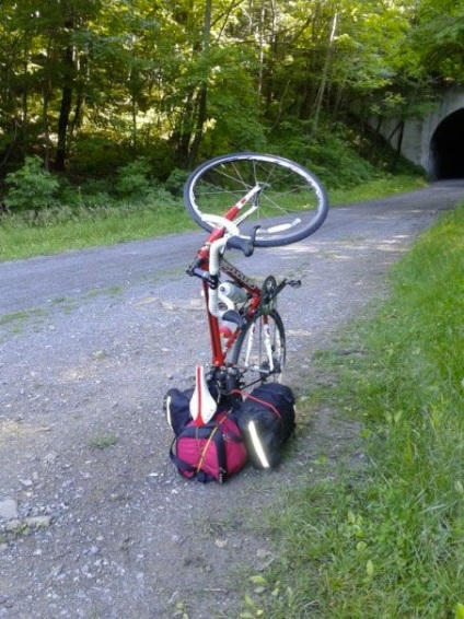 Bag egy kerékpár (a kormánykerék keret), a törzsön velosumka