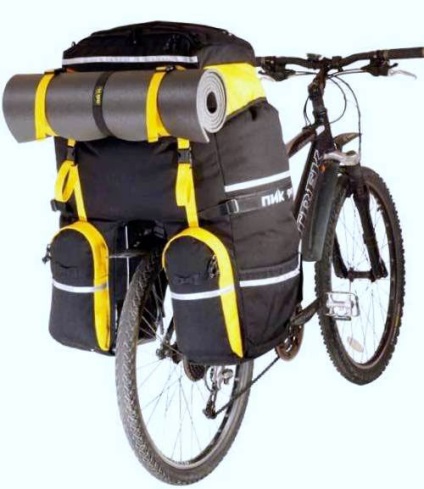 Bag egy kerékpár (a kormánykerék keret) velosumka a törzsön (kerékpár) Bag egy kerékpár (a kormánykerék keret), a törzsön velosumka