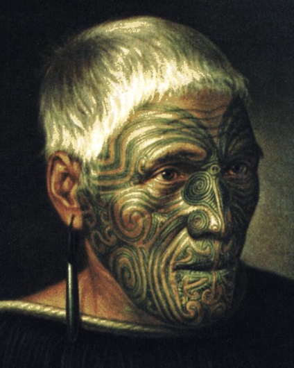 A tetoválás az arcán, vagy - a maszk minden - Maori kultúra területén