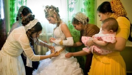 Hagyományok és szokások a roma esküvő, menyasszony