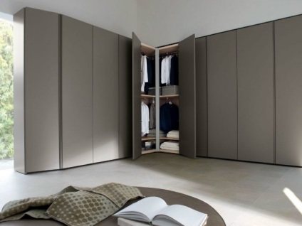 Corner szekrény a hálószobában fénykép 50 elegáns modellek a belső
