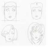 Vip stylist - egy négyzet arc formáját