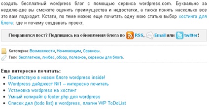 Felvétel és wordpress üzenetét, wordpress blog beutazási engedélyt