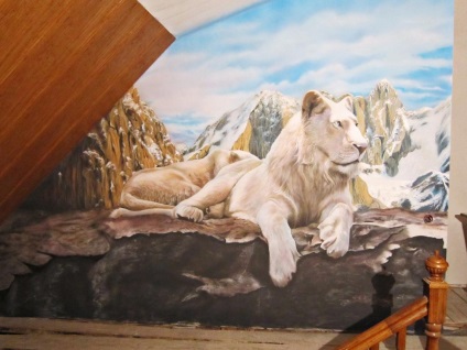 Airbrushing a belső, a ház belsejében (belső) Airbrushing a belső, belső ház