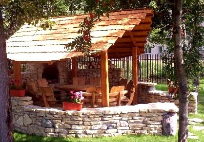 Pavilon, kő grill, grill és hogyan lehet őket a saját kezét (kő kilátó) Pavilon, kő grill, grill és hogyan lehet őket a saját kezét