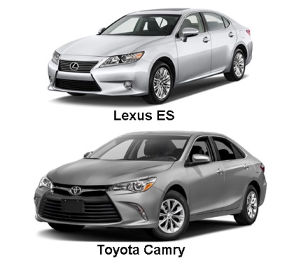 Mi más, mint a Toyota Camry Lexus, mi a különbség