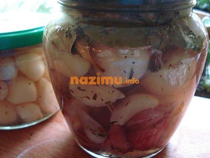Ecetes fokhagyma gerezd - fénykép recept nélkül sterilizálás (fotó) Ecetes fokhagyma gerezd - fénykép recept nélkül sterilizálás