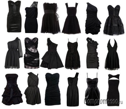 Mit vegyek fel egy fekete ruha fotó