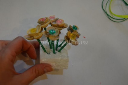 Virág készült kagyló kezük (virág) Virág készült kagyló saját kezűleg