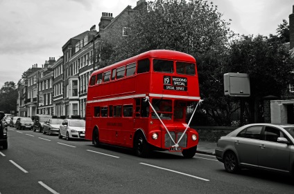 Double Decker London jelképe, angol pite