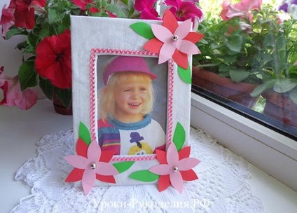 Baba képkeret kartonból - kézimunka órák (frame) Baba képkeret kartonból - kézimunka órák