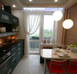 Belsőépítészet kis hosszú, keskeny konyha étkezővel, 2-4, 11 m²-es, fotó, javítás