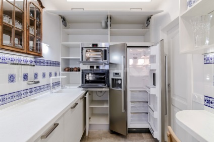 A design a keskeny konyha (41 fotó) video utasítást díszítésére egy kis szobában egy hosszú